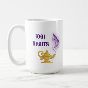 Taza De Café Las mil y una noches Aladdin Genio Mágico