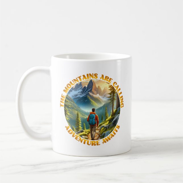 Taza De Café Las montañas están llamando (Izquierda)