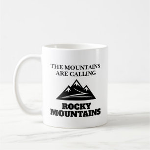 Taza De Café Las montañas llaman la cima de las Montañas Rocosa