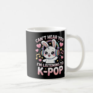 Taza De Café Las mujeres conejos divertidos no pueden oírte que