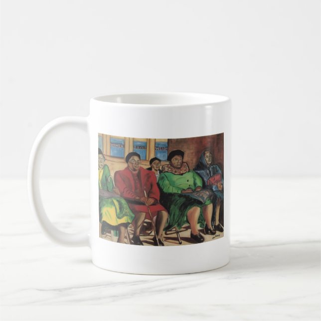 Taza De Café Las mujeres consiguen cansadas por Alicia Patrick (Izquierda)