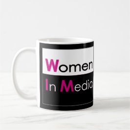 Taza De Café Las Mujeres En El Clásico De Los Medios De Comunic