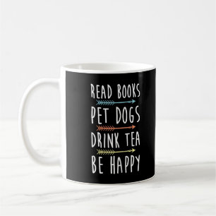 Taza De Café Las mujeres leen libros Mascotas Perros beben té s