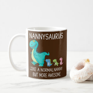 Taza De Café Las Mujeres Nannysaurus Como Una Niñera Normal Pe