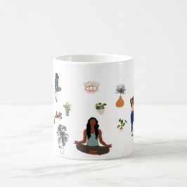 Taza De Café Las mujeres negras meditan