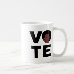 Taza De Café Las mujeres negras votan por elecciones políticas 