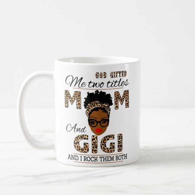 Taza De Café Las Mujeres Que Dios Me Regaló Dos Títulos Mamá Y  (Izquierda)