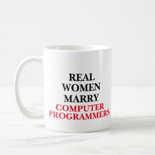 Taza De Café Las mujeres reales se casan con programadores info