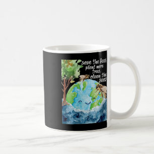 Taza De Café Las mujeres salvan a las abejas - Protección del m