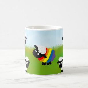 Taza De Café Las ovejas arcoiris, LGbt,