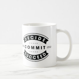 Taza De Café Las palabras inspiradoras deciden confían tienen