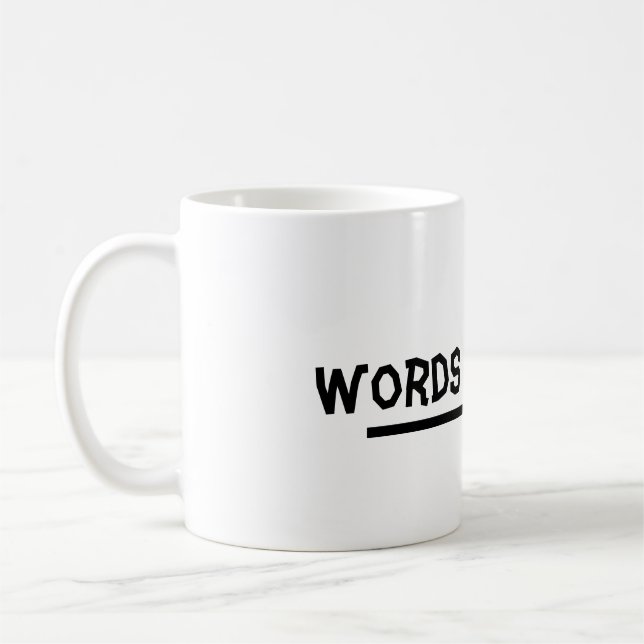 Taza De Café Las palabras son duras (Izquierda)