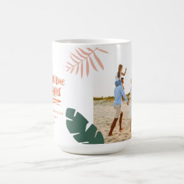 Taza De Café las palmeras navidades tropicales moderna contempo