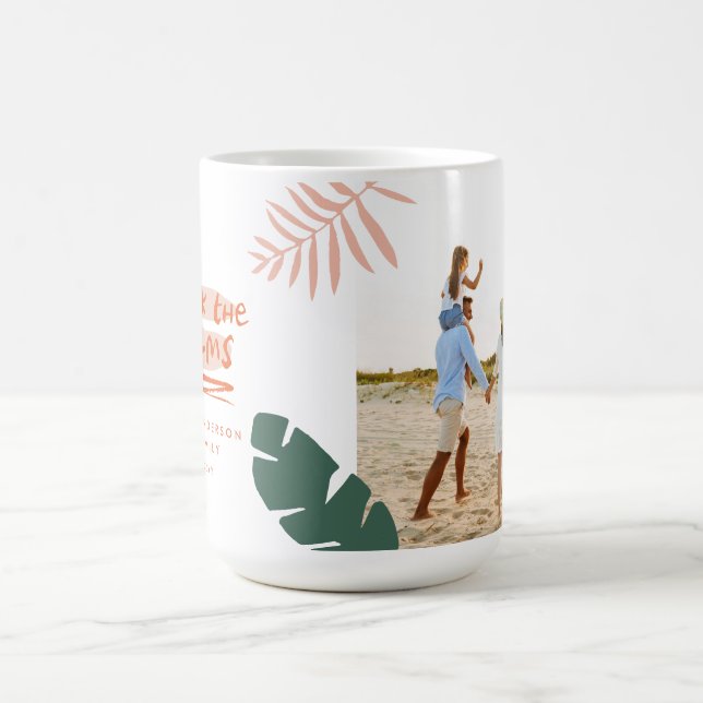 Taza De Café las palmeras navidades tropicales moderna contempo (Centro)