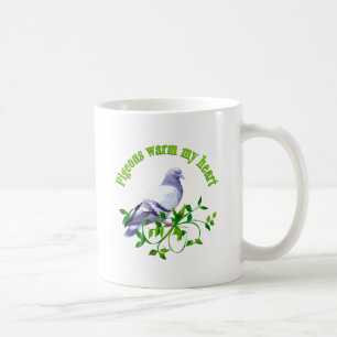 Taza De Café Las palomas calientan mi corazón