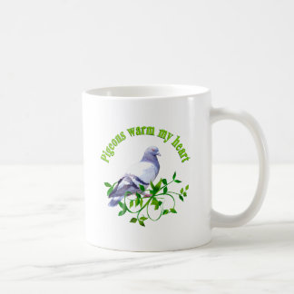 Taza De Café Las palomas calientan mi corazón
