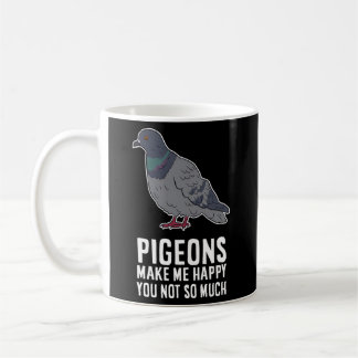 Taza De Café Las Palomas Me Hacen Feliz De Que No Tantas Pájaro