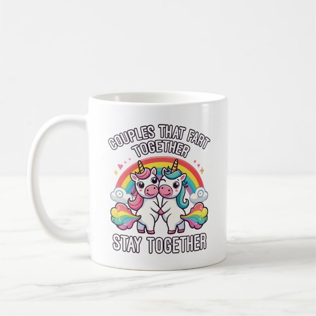 Taza De Café Las Parejas Que Fracturan Juntos Permanecen Juntos (Izquierda)