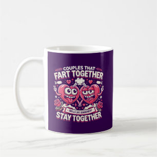 Taza De Café Las Parejas Que Parecen Juntos Permanecen Juntos -