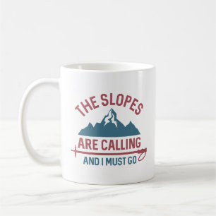 Taza De Café Las Pistas Están Llamando Y Debo Ir
