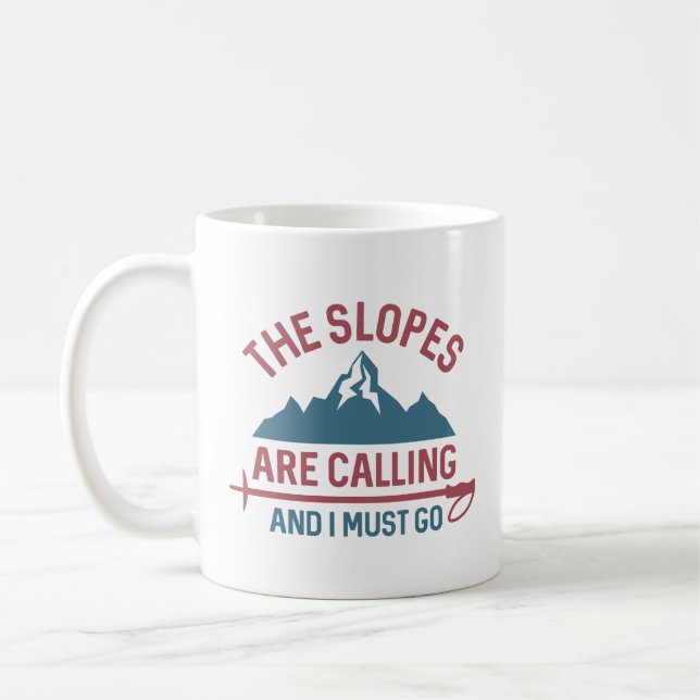 Taza De Café Las Pistas Están Llamando Y Debo Ir (Izquierda)