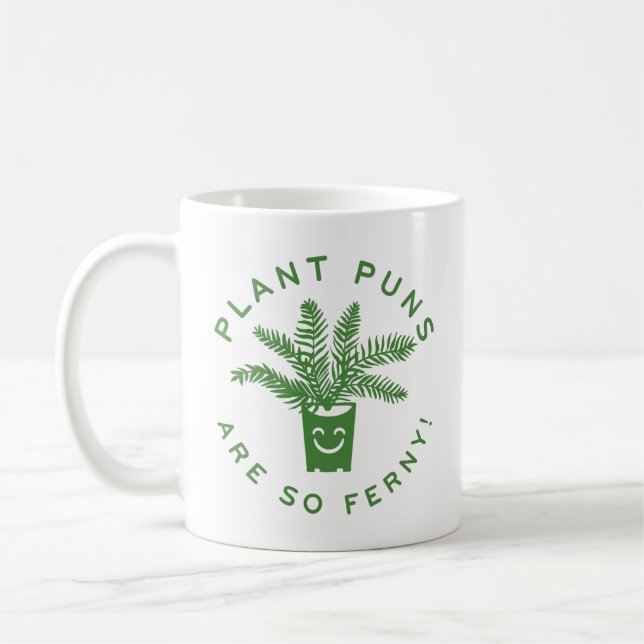 Taza De Café Las Plantas De Puntuación Son Tan Fernanas (Izquierda)