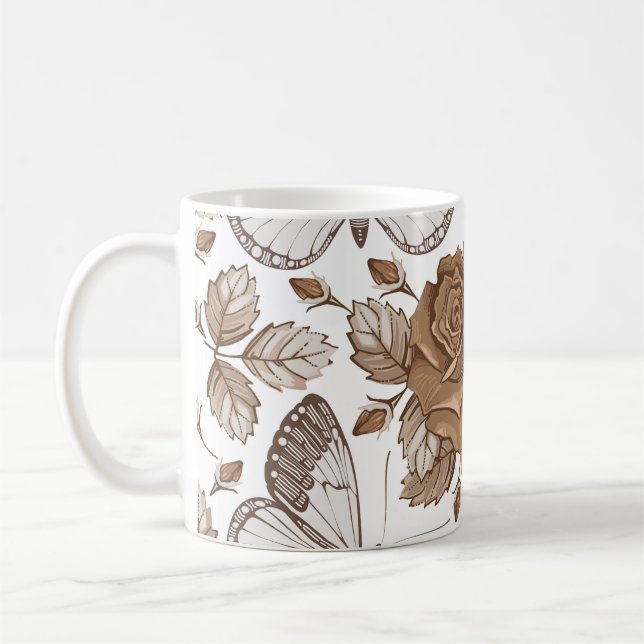 Taza De Café Las polillas de mariposas sin foco mosca de insect (Izquierda)