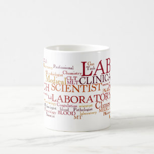 TAZA DE CAFÉ LAS PORCIONES DE CIENTÍFICO DEL LABORATORIO