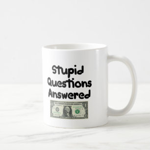 Taza De Café Las preguntas contestaron a las preguntas libres,