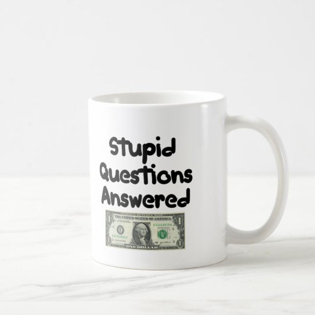 Taza De Café Las preguntas contestaron a las preguntas libres, (Derecha)