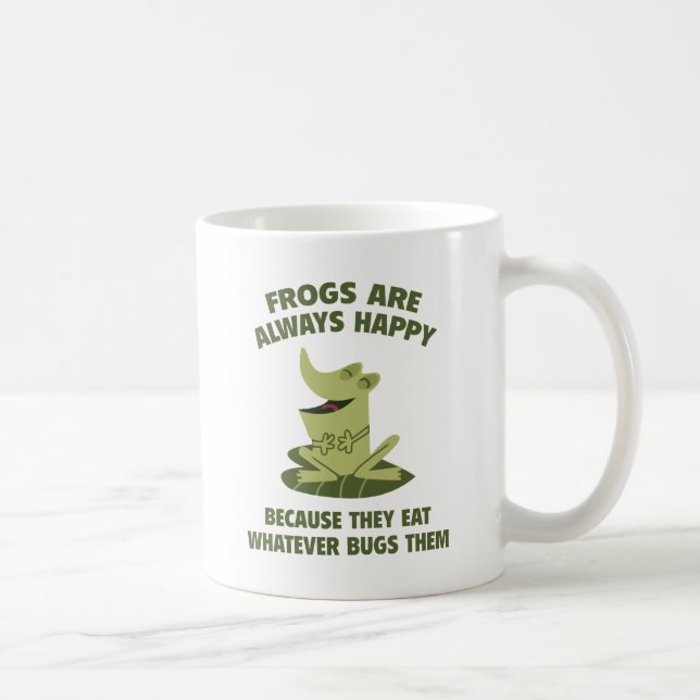 Taza De Café Las ranas son siempre felices (Derecha)