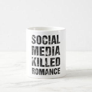 Taza De Café Las redes sociales mataron el romance