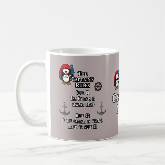 Taza De Café Las reglas del capitán — Mug (Izquierda)