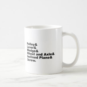 Taza De Café Las seis máquinas simples de Arquímedes