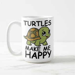 Taza De Café Las tortugas me hacen feliz