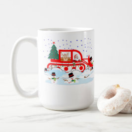 Taza De Café Las travesuras del quitanieves de Santa – ¡Destrui