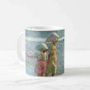 Taza De Café Las tres hermanas en la playa por Joaquin Sorolla