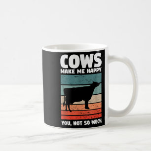 Taza De Café Las vacas me hacen feliz tú no tanto cita de agric