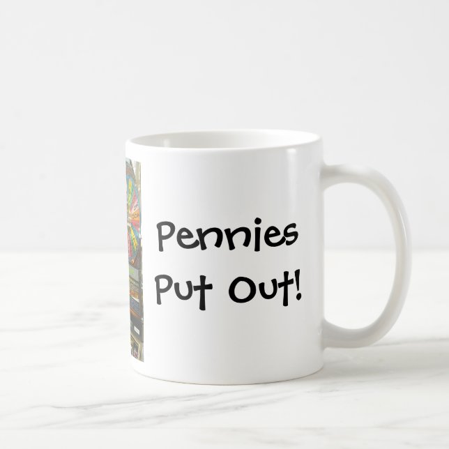 Taza De Café Las Vegas Slots/ Pennies sacadas (Derecha)