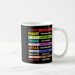 Taza De Café Las vidas negras de los líderes negros del mes de 