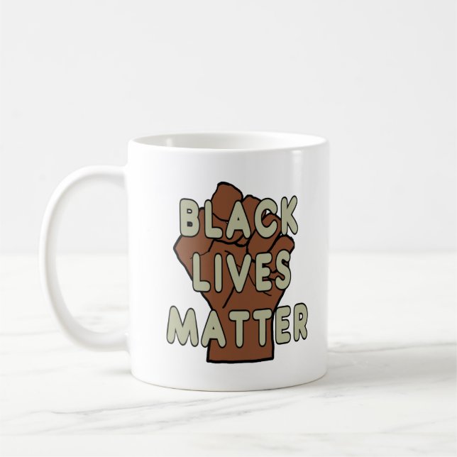 Taza De Café Las vidas negras importan BLM (Izquierda)