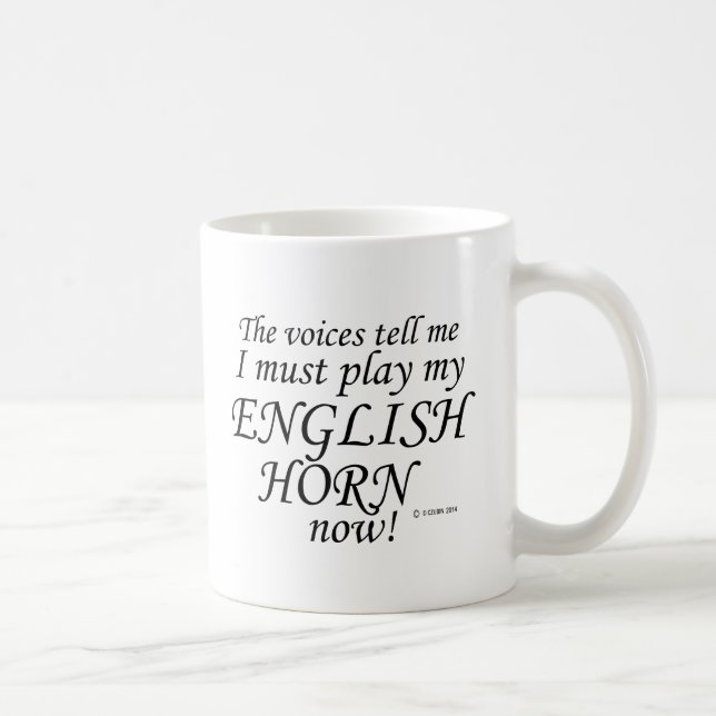 Taza De Café Las voces del Cuerno de Inglés dicen que deben jug (Derecha)