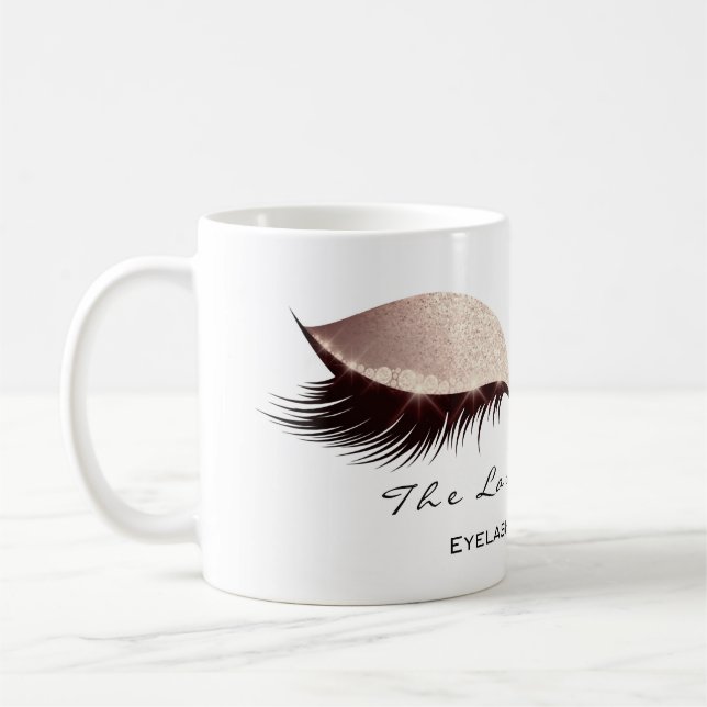Taza De Café Lash Extension Eye Makeup Artist Studio Rubor (Izquierda)