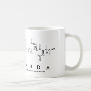 Taza De Café Lashanda peptide name mug