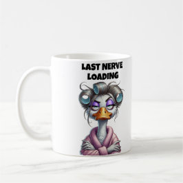 Taza De Café Last Nerve Loading Mom