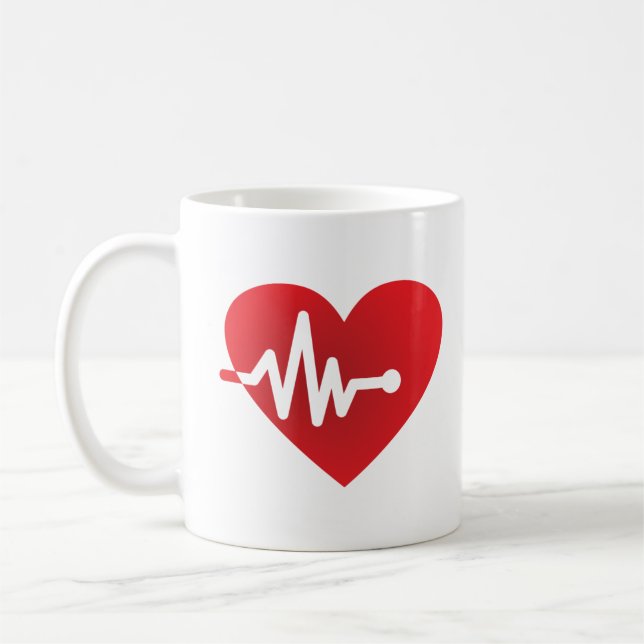 Taza De Café Latido del corazón (Izquierda)