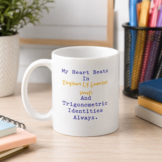 Taza De Café Latidos del Corazón Pruebas Geométricas Identidade (Subido por el creador)