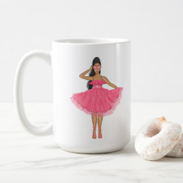 Taza De Café Latina Babe Pink Custom Name