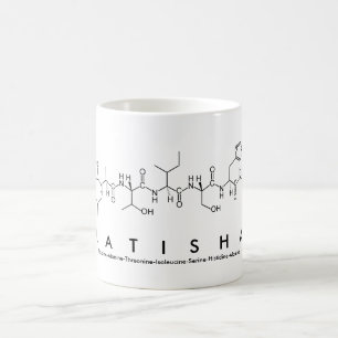 Taza De Café Latisha peptide nombre mug