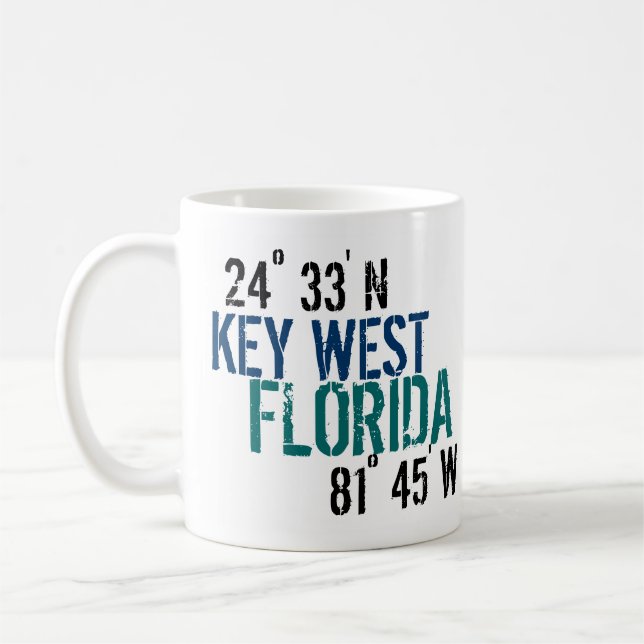 Taza De Café Latitud de Key West (Izquierda)